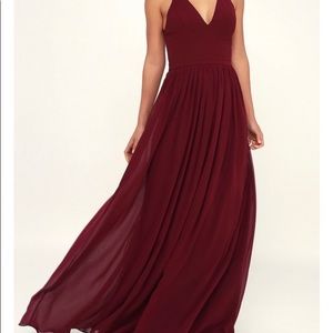 Lulus Lovespell Dress Burgundy